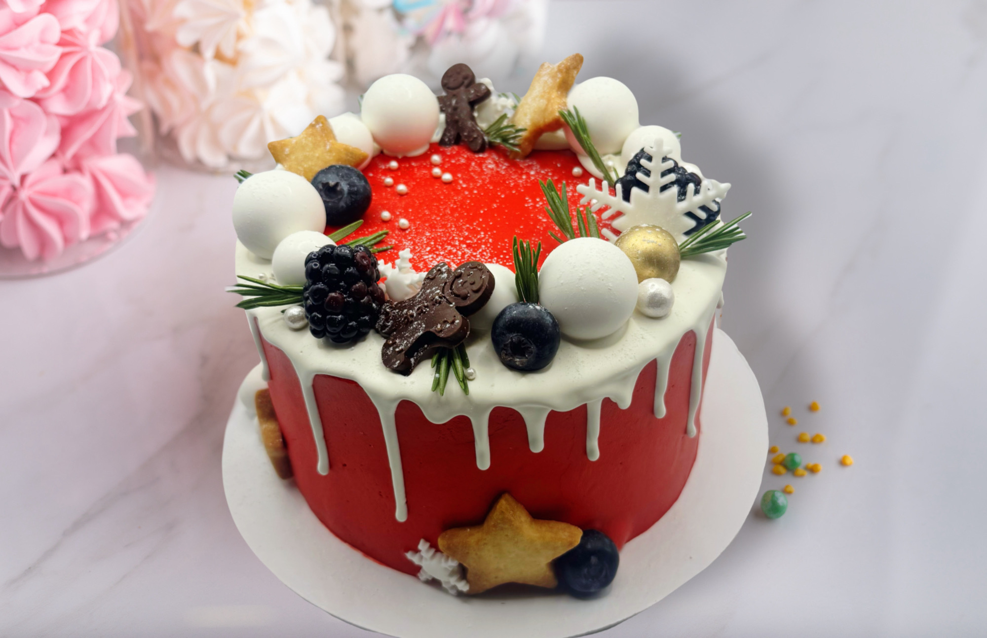 Торт классический бисквитный с тропической начинкой